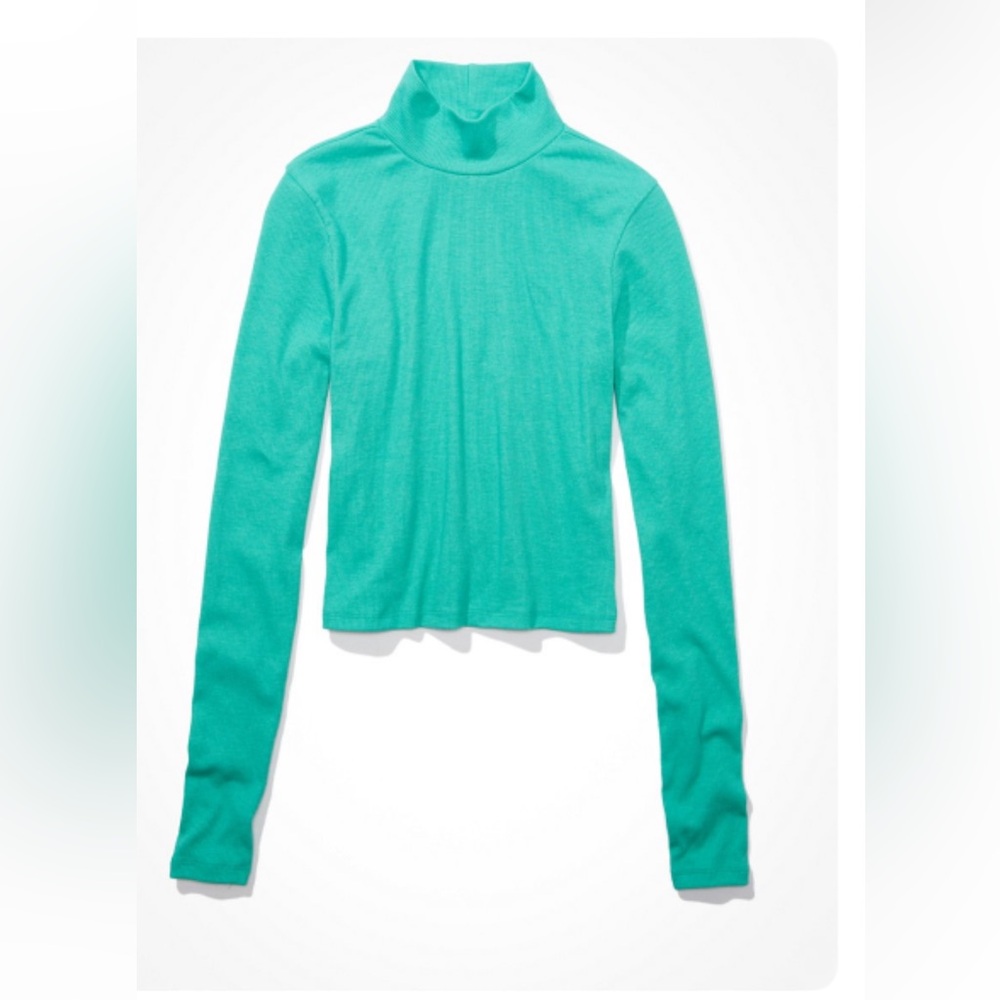 AE Long-Sleeve Mock Neck T-Shirt